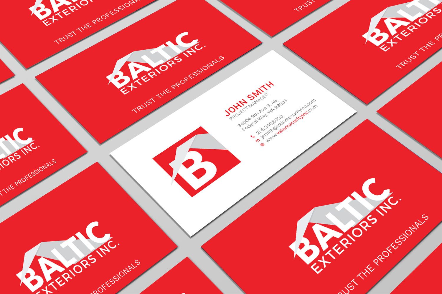 Business Card Design by Tripti Ranjan Gain for Baltic Exteriors | Design #17577533