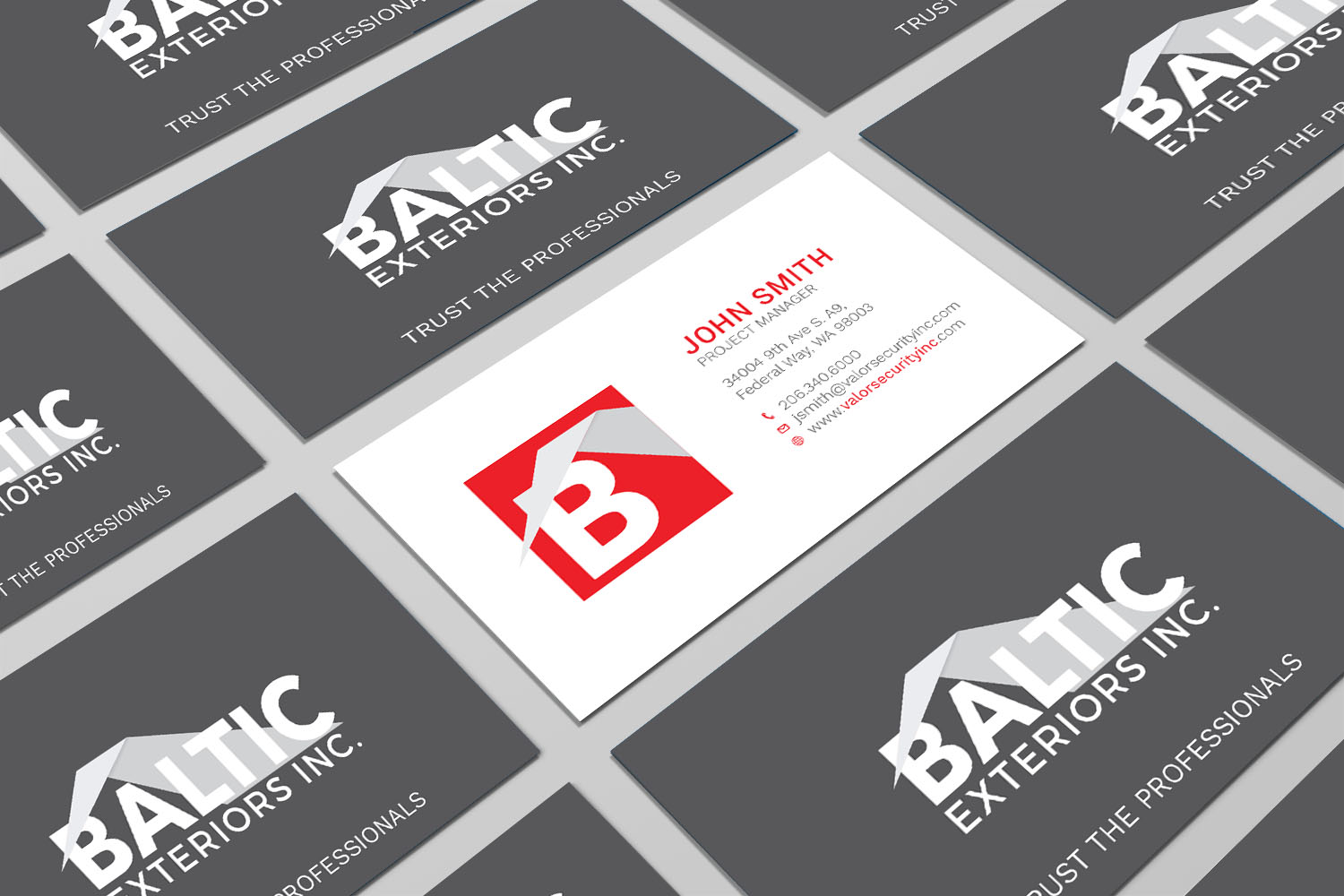 Business Card Design by Tripti Ranjan Gain for Baltic Exteriors | Design #17577534