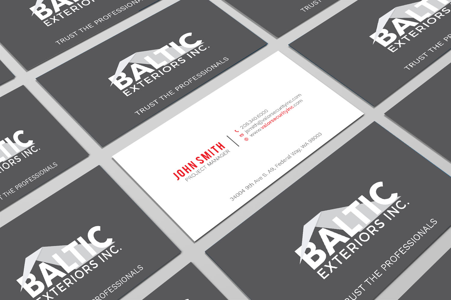 Business Card Design by Tripti Ranjan Gain for Baltic Exteriors | Design #17577551