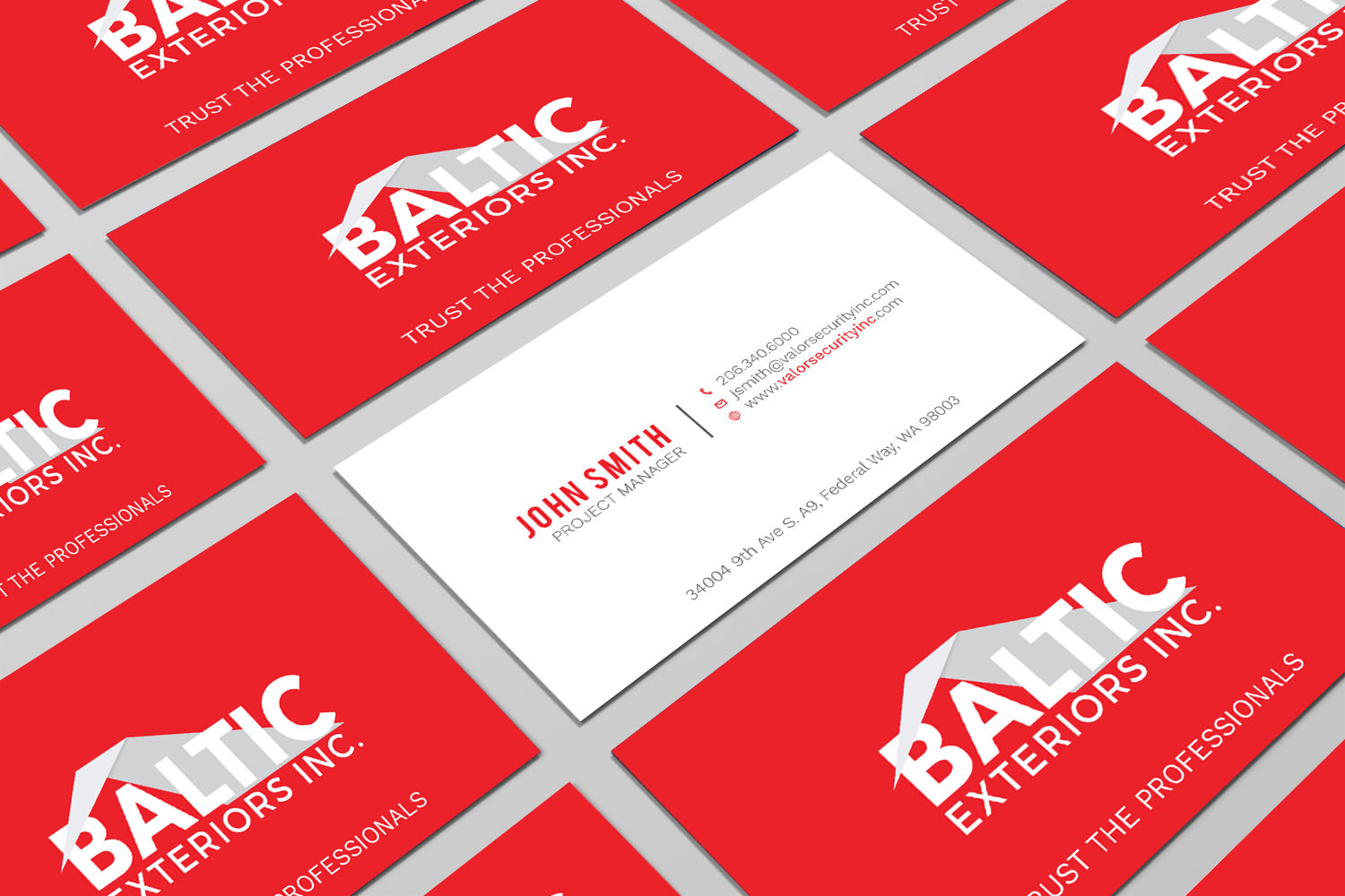 Business Card Design by Tripti Ranjan Gain for Baltic Exteriors | Design #17577554