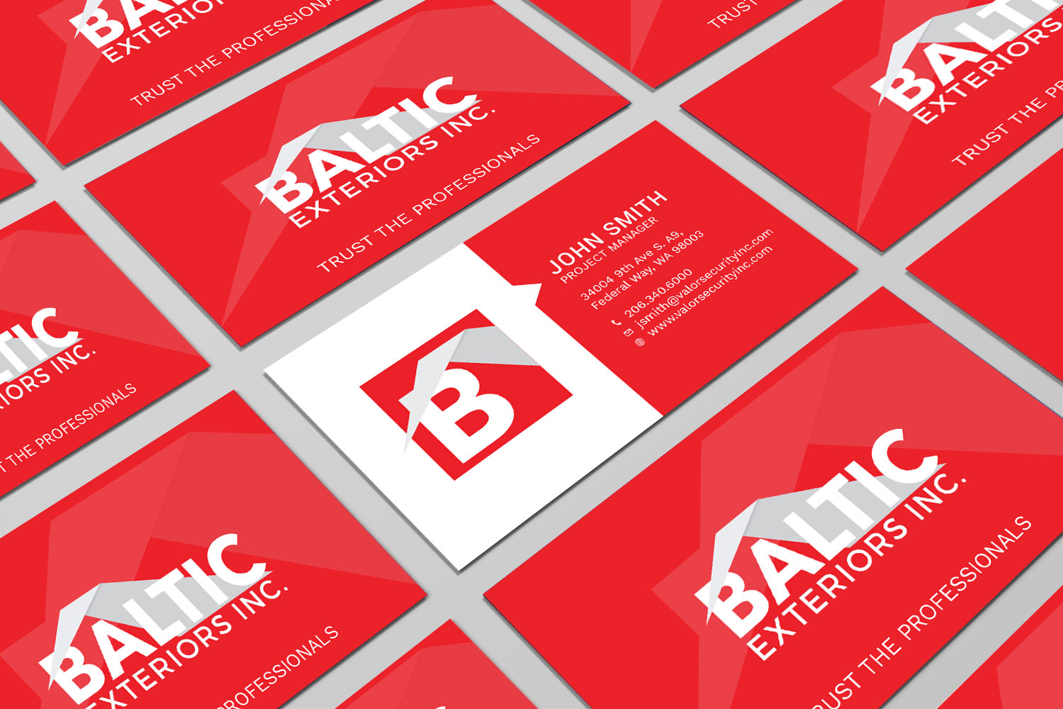 Business Card Design by Tripti Ranjan Gain for Baltic Exteriors | Design #17577555