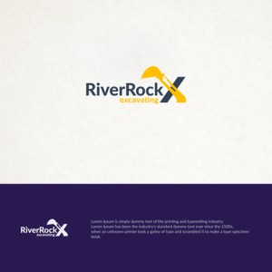 River Rock X or River rock excavating  | Design de Logo par ideaz2050