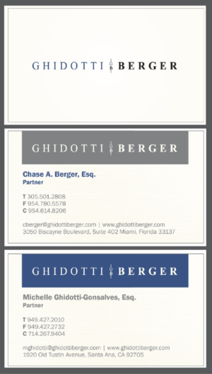 Diseño de Logo por Kira Graphics para Ghidotti Berger  | Diseño: #17572920