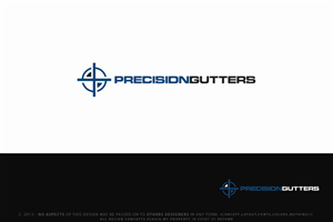Logo Design by Senseless for Precision Gutters LTD. | Design: #2733879