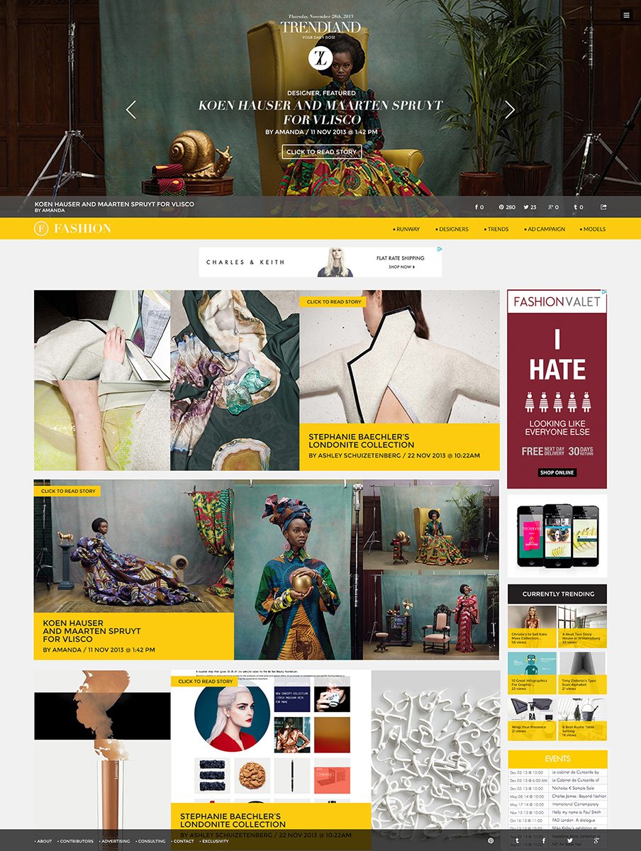 Web Design by Freddwood for Trendland LLC | Design #2744883