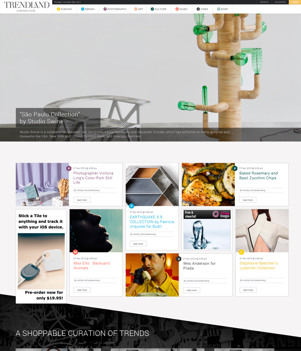 Web Design by bllablla for Trendland LLC | Design #2735413