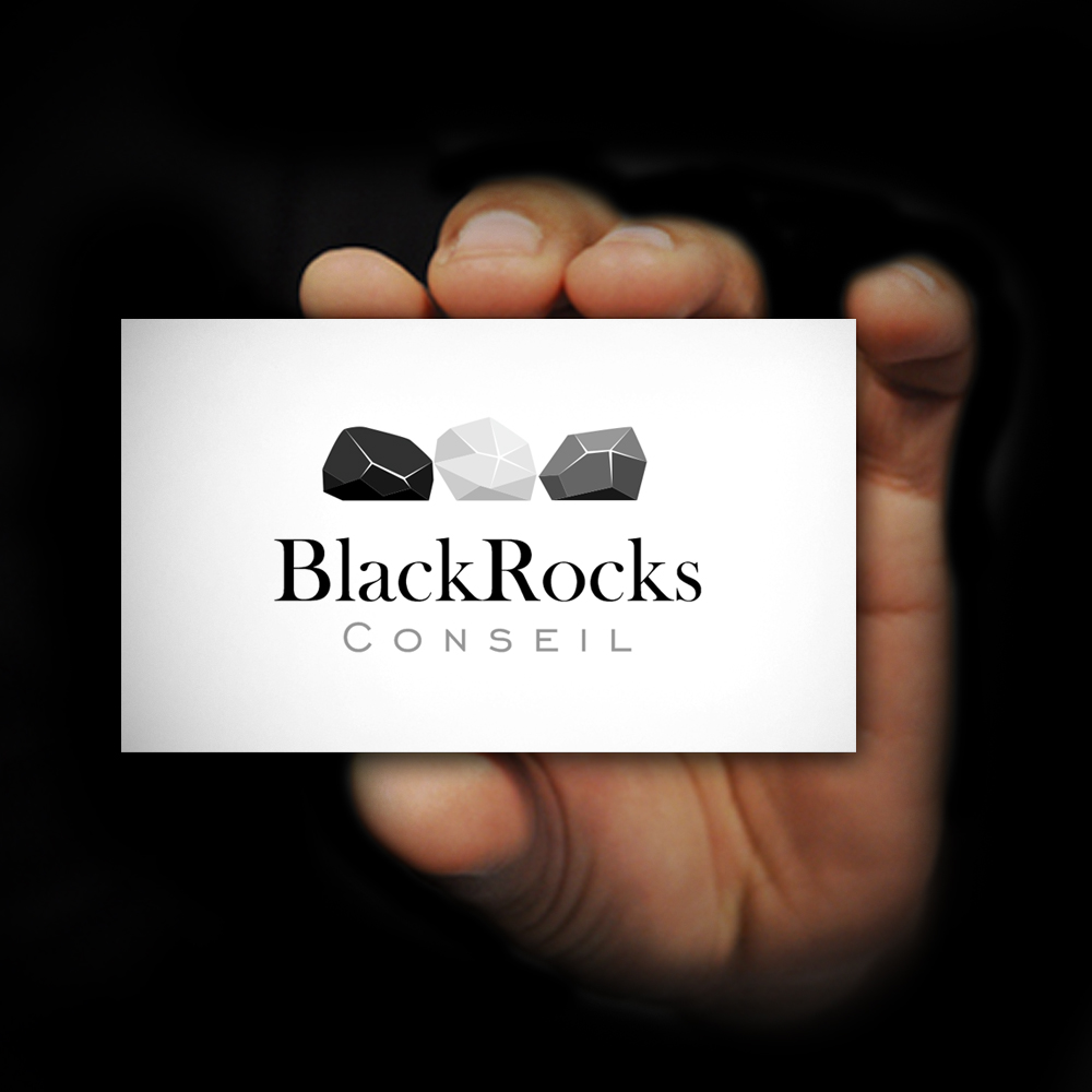 Logo Design by Sergio Medina for BlackRocks Conseil | Design #17578897