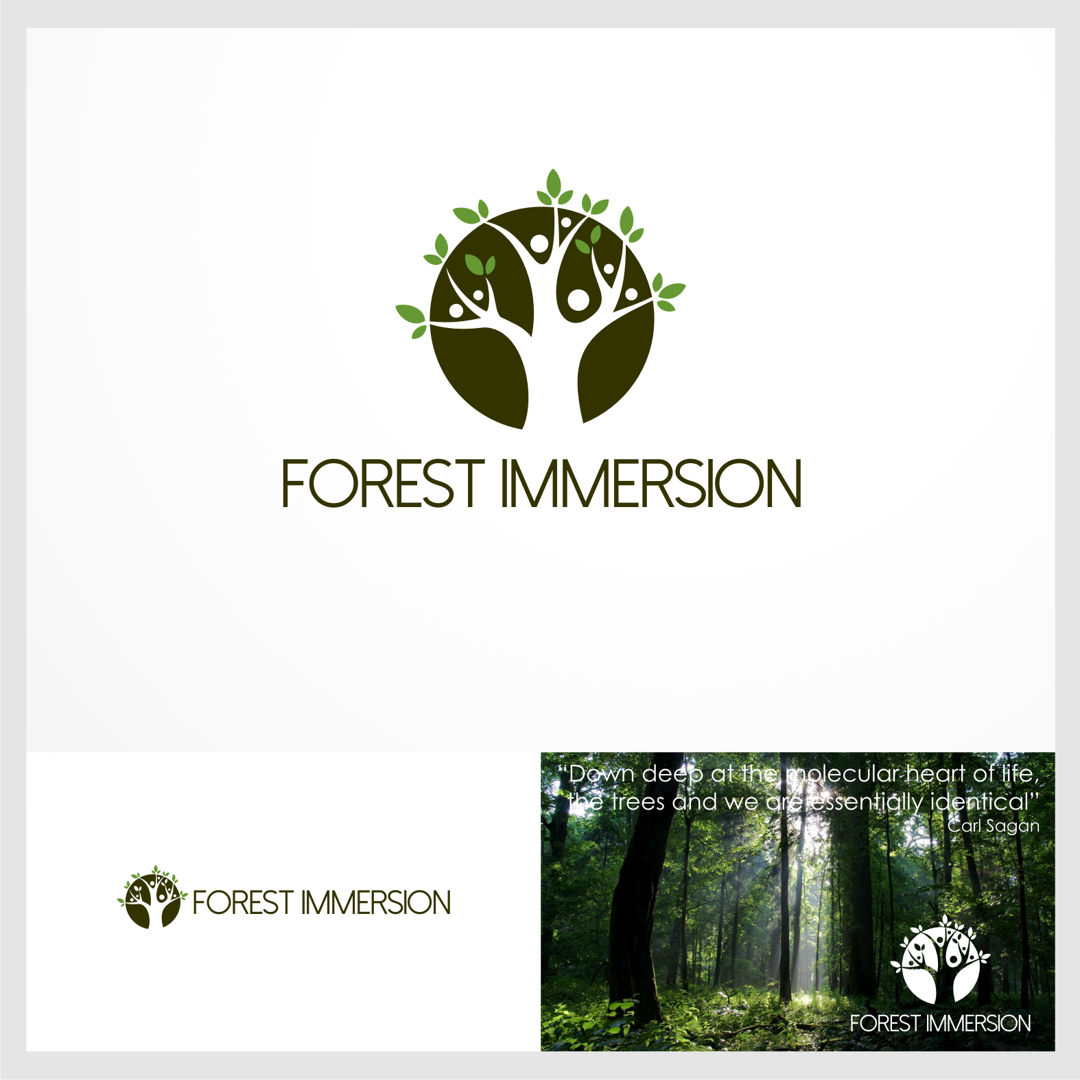 Logo Design by momo57 for Forest Immersion | Design #17842353
