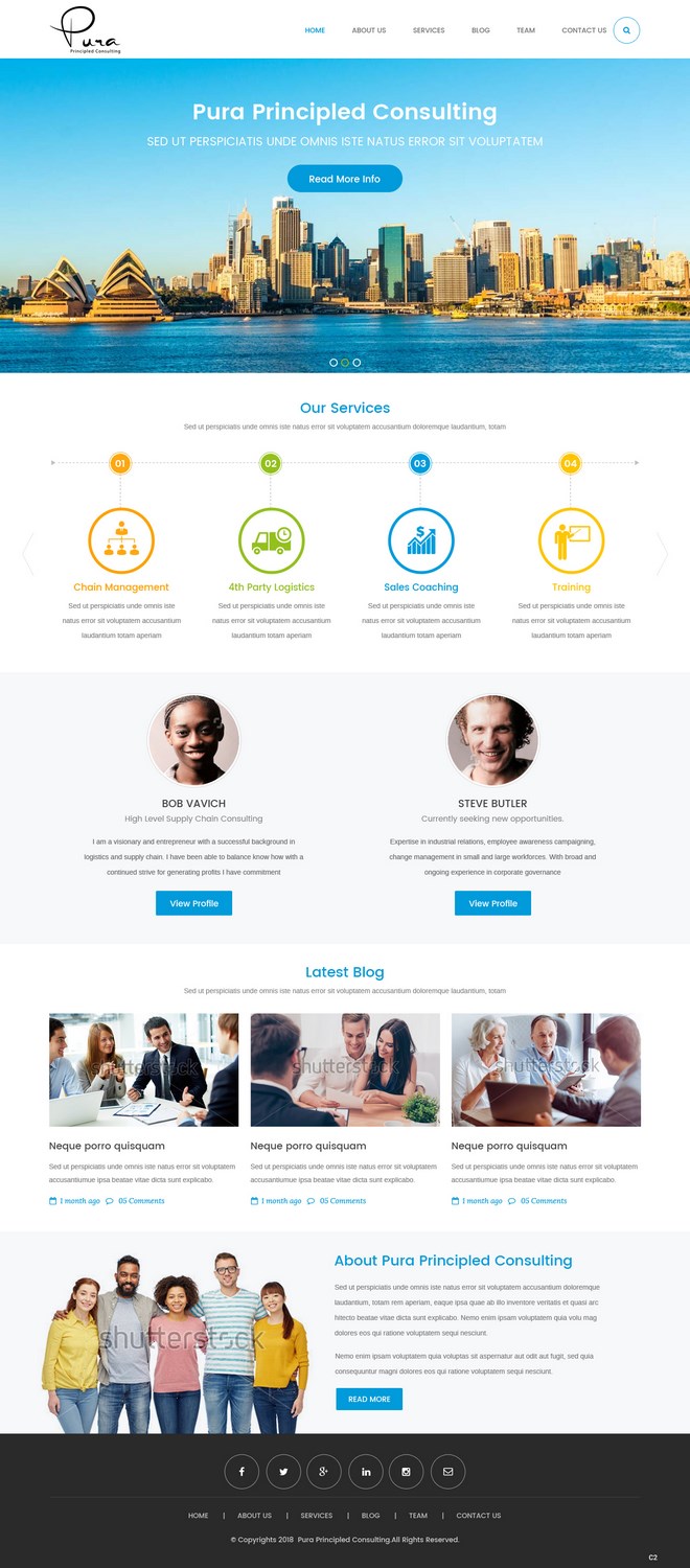 Web Design by pb for Pura Principled Consulting Pty. Ltd. | Design #17614745