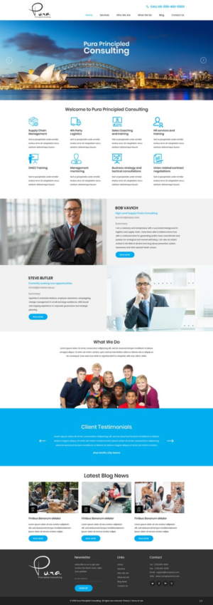 Web Design by pb for Pura Principled Consulting Pty. Ltd. | Design: #17614747