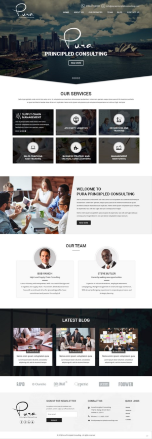 Web Design by pb for Pura Principled Consulting Pty. Ltd. | Design: #17614754