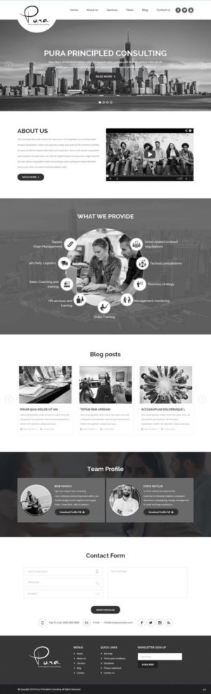 Web Design by pb for Pura Principled Consulting Pty. Ltd. | Design: #17614755
