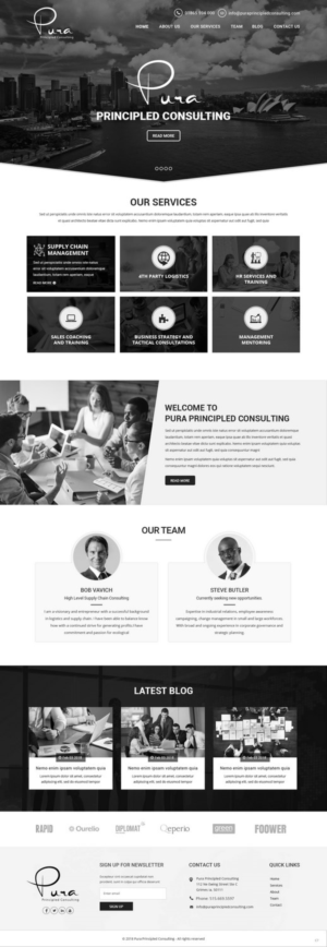 Web Design by pb for Pura Principled Consulting Pty. Ltd. | Design: #17614756