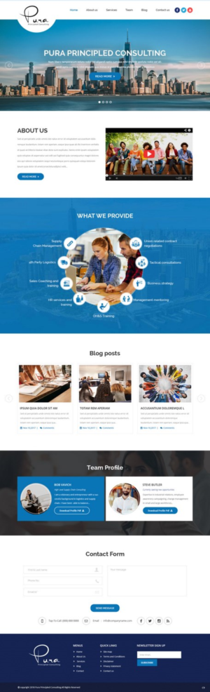 Web Design by pb for Pura Principled Consulting Pty. Ltd. | Design: #17614757