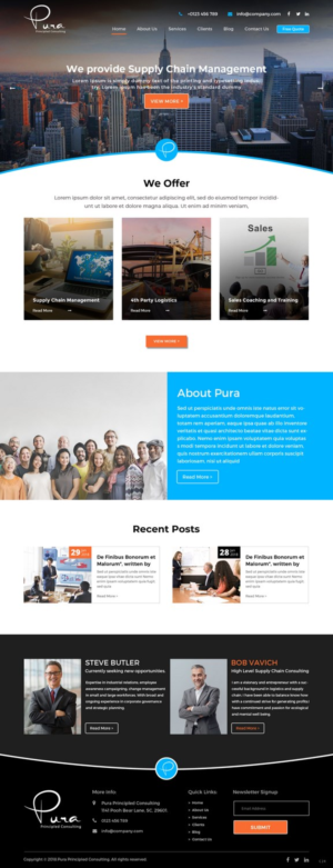 Web Design by pb for Pura Principled Consulting Pty. Ltd. | Design: #17614760