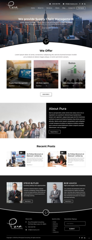 Web Design by pb for Pura Principled Consulting Pty. Ltd. | Design: #17614763