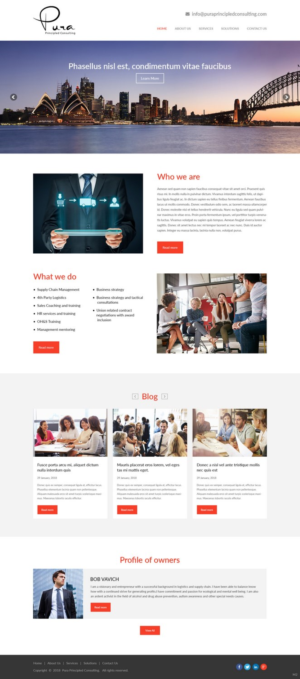 Web Design by pb for Pura Principled Consulting Pty. Ltd. | Design: #17614766