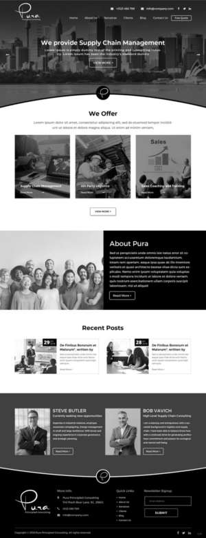 Web Design by pb for Pura Principled Consulting Pty. Ltd. | Design: #17614769