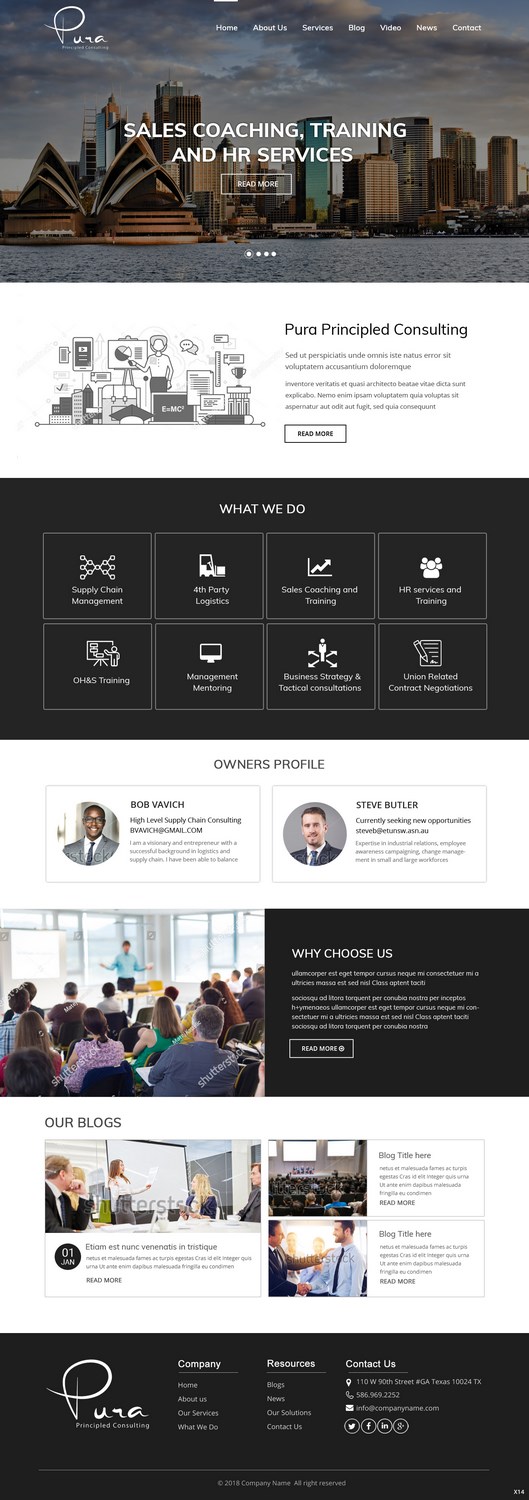 Diseño Web por pb para Pura Principled Consulting Pty. Ltd. | Diseño #17614773