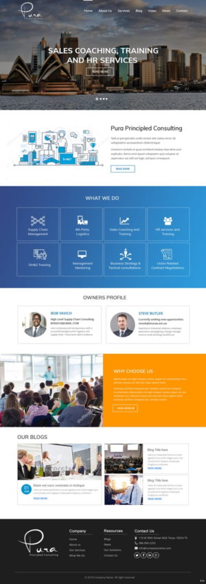 Web Design by pb for Pura Principled Consulting Pty. Ltd. | Design: #17614774