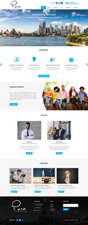 Web Design by pb for Pura Principled Consulting Pty. Ltd. | Design: #17614778