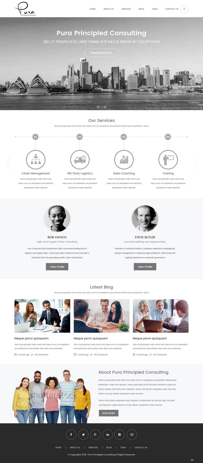 Web Design by pb for Pura Principled Consulting Pty. Ltd. | Design #17636156