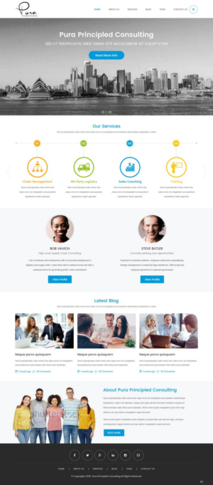 Web Design by pb for Pura Principled Consulting Pty. Ltd. | Design: #17636157