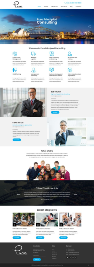 Web Design by pb for Pura Principled Consulting Pty. Ltd. | Design: #17636158