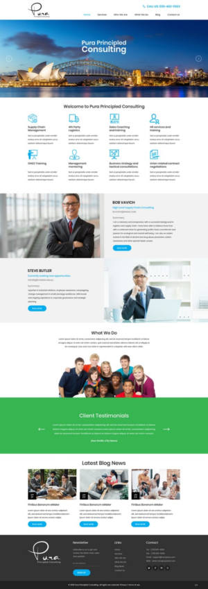 Web Design by pb for Pura Principled Consulting Pty. Ltd. | Design: #17636160