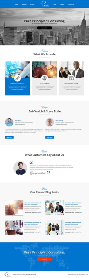 Web Design by pb for Pura Principled Consulting Pty. Ltd. | Design: #17636193