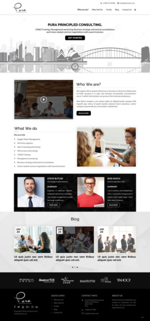 Web Design by pb for Pura Principled Consulting Pty. Ltd. | Design: #17636195