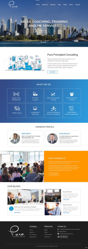 Web Design by pb for Pura Principled Consulting Pty. Ltd. | Design: #17636197