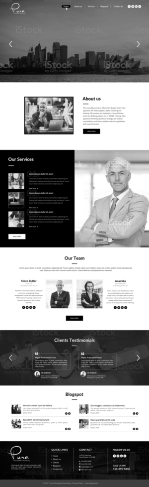 Web Design by chandrayaan.creative for Pura Principled Consulting Pty. Ltd. | Design: #17609527