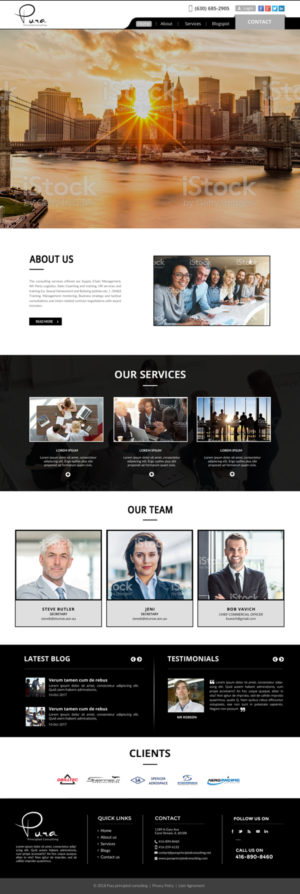 Web Design by chandrayaan.creative for Pura Principled Consulting Pty. Ltd. | Design: #17610084