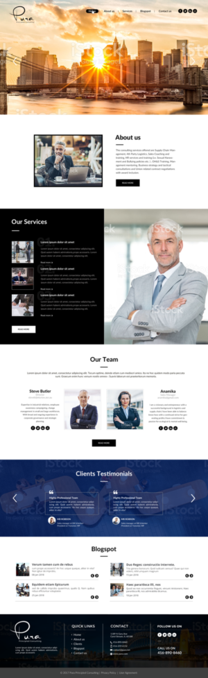 Web Design by chandrayaan.creative for Pura Principled Consulting Pty. Ltd. | Design #17632851