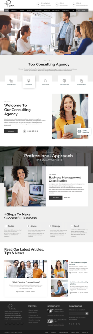 Web Design by Xclusive Designers for Pura Principled Consulting Pty. Ltd. | Design: #17607283