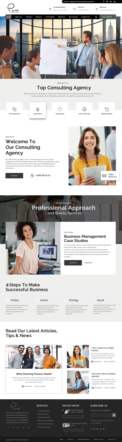 Web Design par Xclusive Designers pour Pura Principled Consulting Pty. Ltd. | Design #17630249