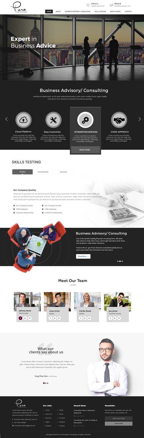 Web Design par Xclusive Designers pour Pura Principled Consulting Pty. Ltd. | Design #17633256