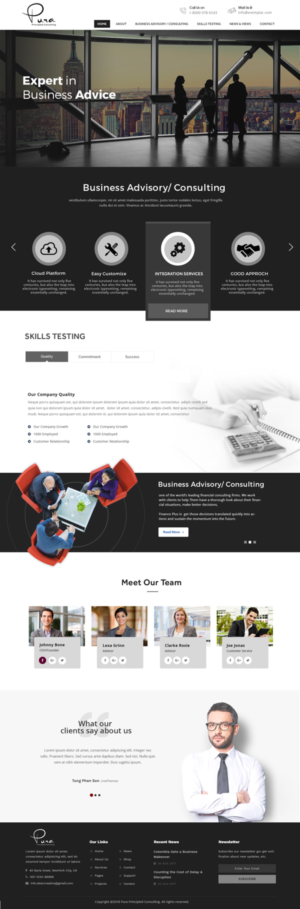 Web Design by Xclusive Designers for Pura Principled Consulting Pty. Ltd. | Design: #17633256