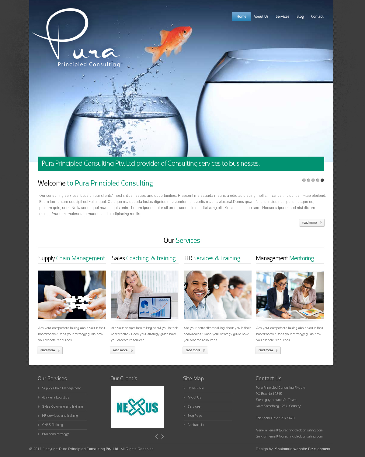 Web Design by Anil Website Development for Pura Principled Consulting Pty. Ltd. | Design: #17588371