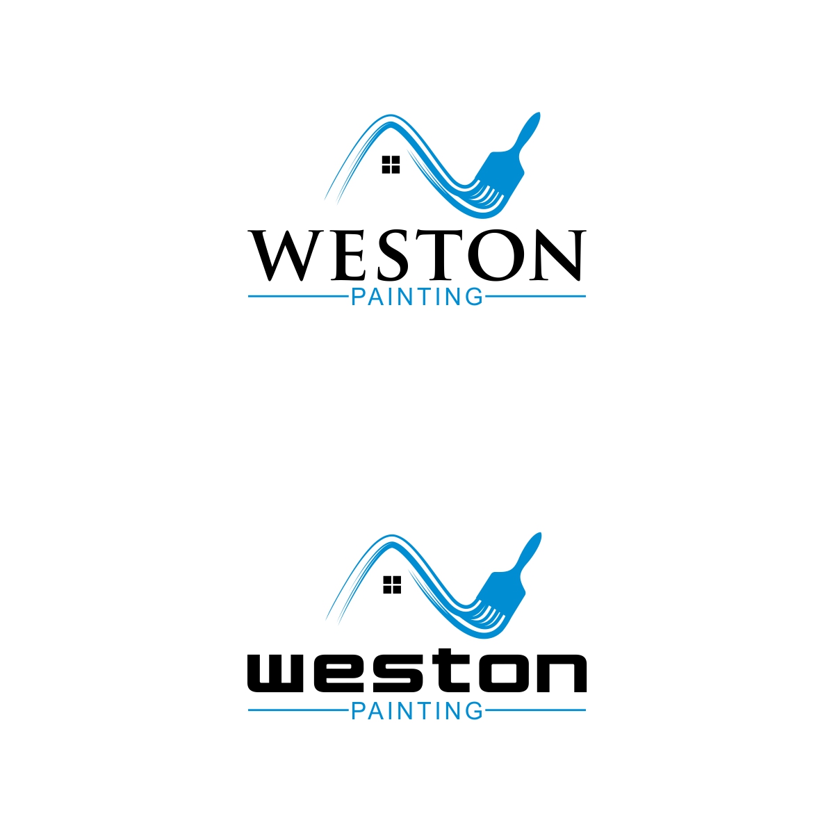 Logo-Design von e-graphics für Weston Painting LLC | Design #17628595