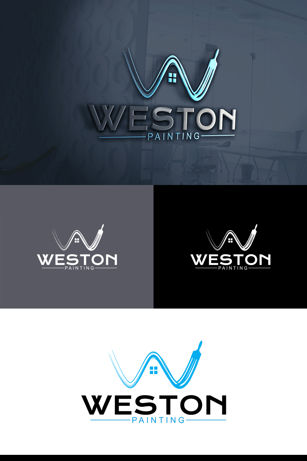 Logo Design by e-graphics for Weston Painting LLC | Design #17700243