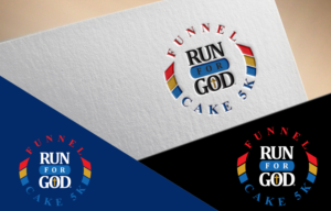 Funnel Cake 5K (and Run for God logo) | Logo Design by Juli creation