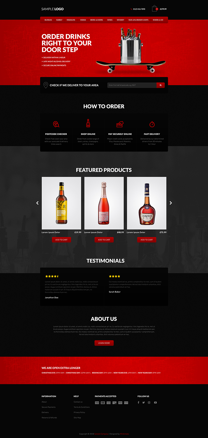 Web Design by Minkimoto for Turn Up London | Design #17589472