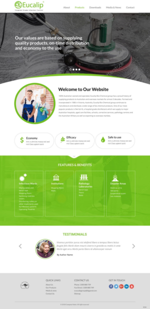 Web-Design von pb für Eucalip Bio Chemical Group Pty Ltd | Design: #17614711