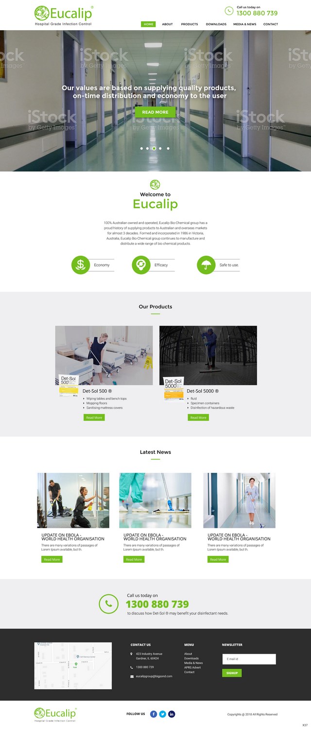 Web-Design von pb für Eucalip Bio Chemical Group Pty Ltd | Design #17614712