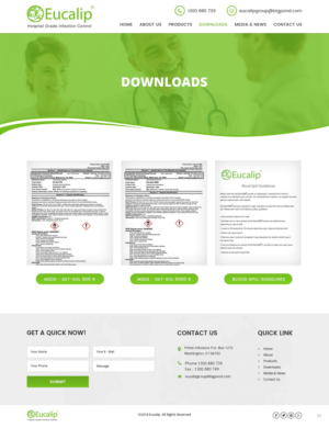 Web-Design von pb für Eucalip Bio Chemical Group Pty Ltd | Design: #17741498