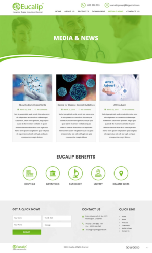 Web-Design von pb für Eucalip Bio Chemical Group Pty Ltd | Design: #17741499