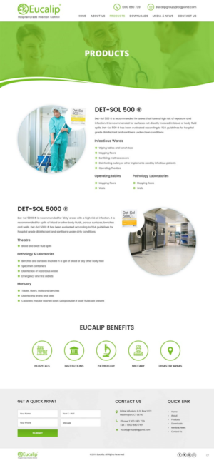 Web-Design von pb für Eucalip Bio Chemical Group Pty Ltd | Design: #17741501
