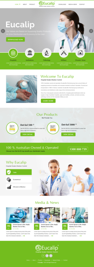 Web-Design von rightway für Eucalip Bio Chemical Group Pty Ltd | Design: #17611840